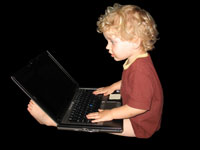 Kid on Laptop