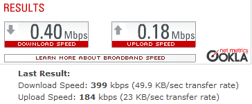 AirCard Rental 598U Speed Test 2