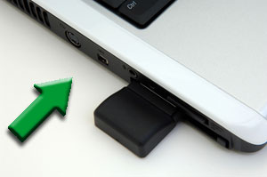 ExpressCard plugged in