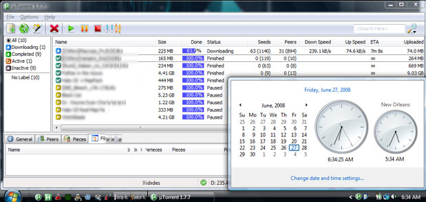 Bittorrent Speed using Sprint Aircard