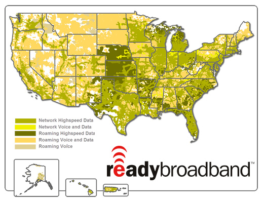 ReadyBroadband 3G Coverage