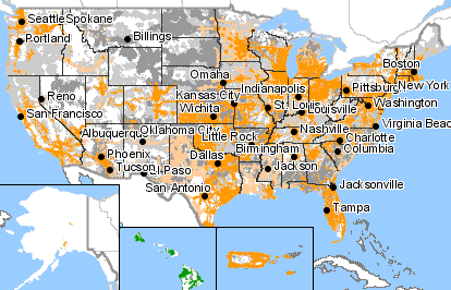 Sprint Coverage Area